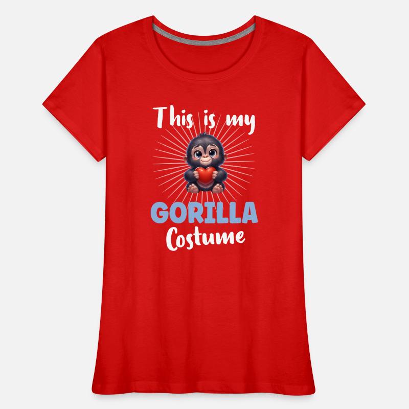Gorilla Monkey Women's Premium Organic T-Shirt