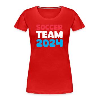 Netherlands soccer team 2024 soccer fan icon icon - Women's Premium Organic T-Shirt - red - Front - Mia (176cm)