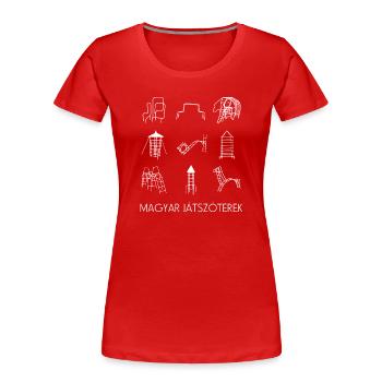 Ungarische Klettergerüste - Frauen Premium Bio T-Shirt - Rot - Vorne - Mia (176cm)