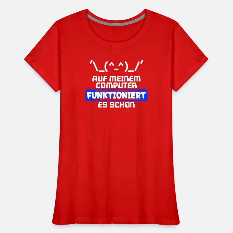 Computer Developer Softwareentwickler Statement Frauen Premium Bio T-Shirt