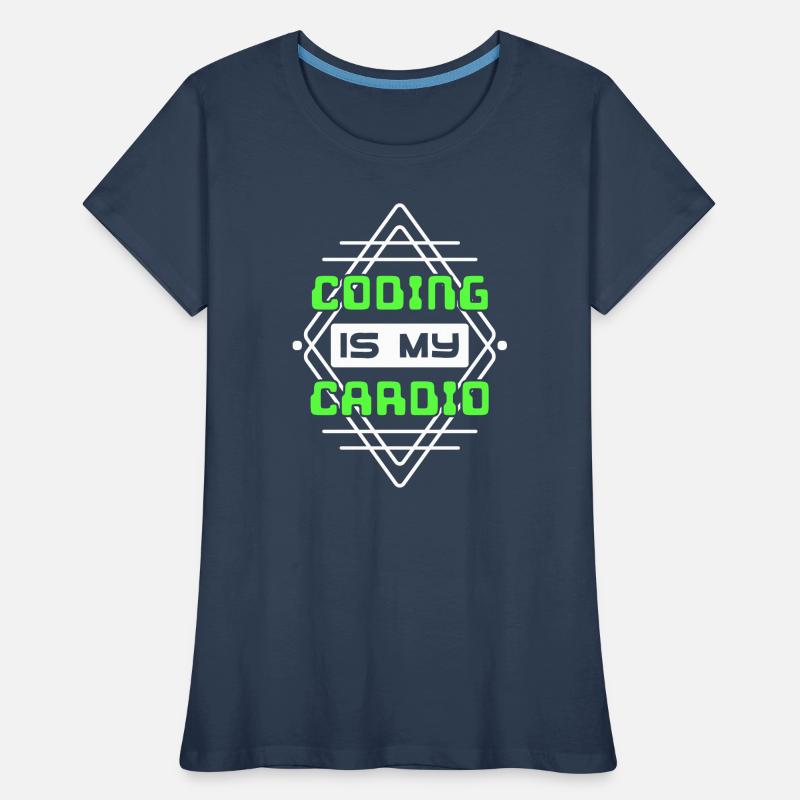 Developer Statement Code Skripting Webentwickler Frauen Premium Bio T-Shirt