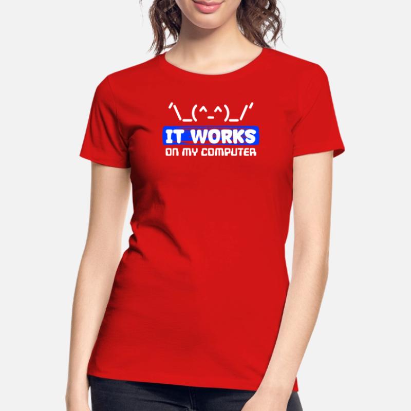 Debug Statement Bug Correction du code de script Développeur T-shirt bio Premium Femme