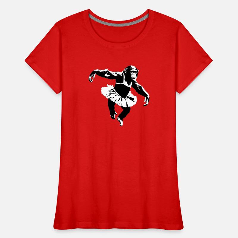 Dancing Chimpanzee Women's Premium Organic T-Shirt