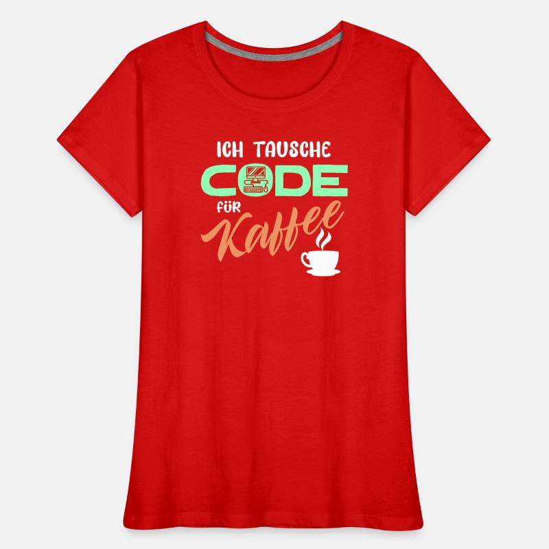 Code Développeur de déclaration Programmeur Ordinateur T-shirt bio Premium Femme