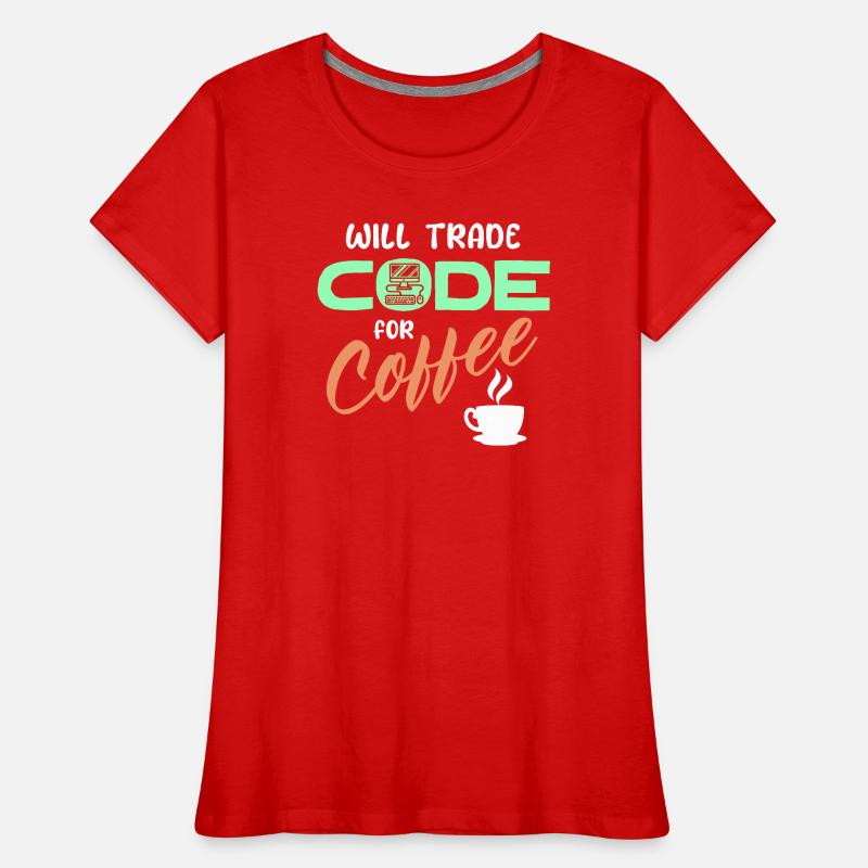 Programmierer Developer Code Statement Computer Frauen Premium Bio T-Shirt