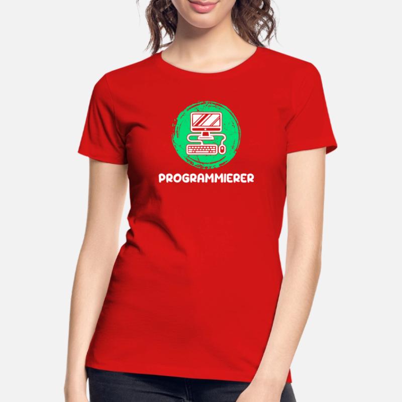 Computerfreak Skripting Developer Programmierer Frauen Premium Bio T-Shirt