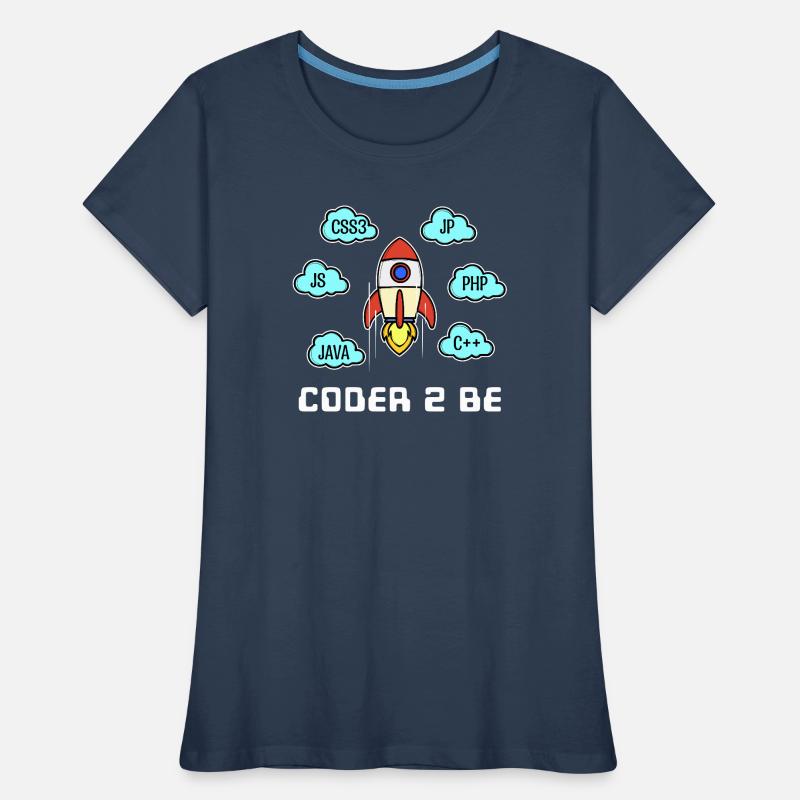 Developer Statement Css Php Java C++ Programmierer Frauen Premium Bio T-Shirt