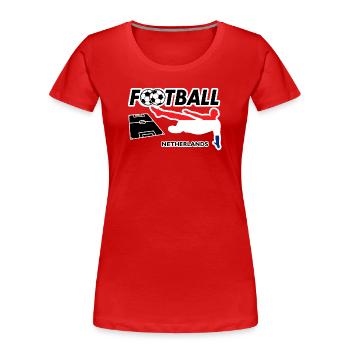 Football Fever Pays-Bas - T-shirt bio Premium Femme - rouge - Devant - Mia (176cm)
