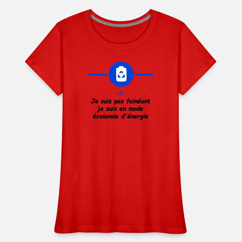 Power Saving Mode Women's Premium Organic T-Shirt