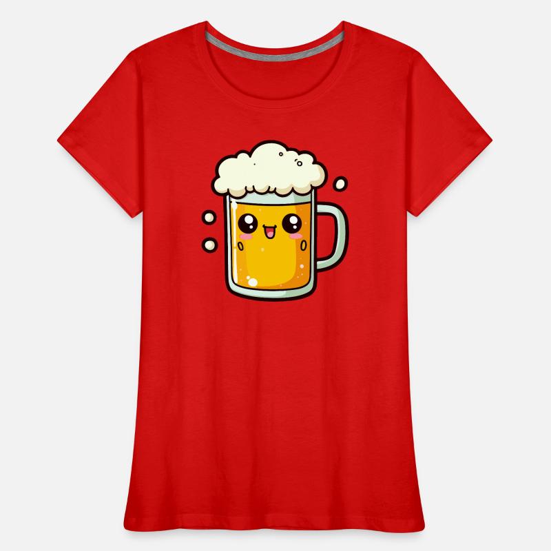 Comic Bier Frauen Premium Bio T-Shirt