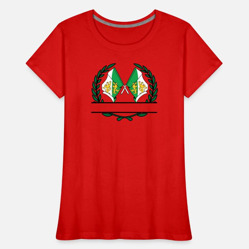Fahnen, Thurgau, Schweiz, Lorbeerkranz, Banner Frauen Premium Bio T-Shirt