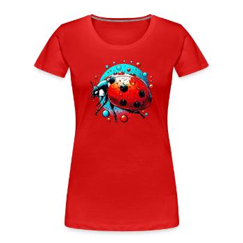 Ladybug - Women's Premium Organic T-Shirt - red - Front - Mia (176cm)