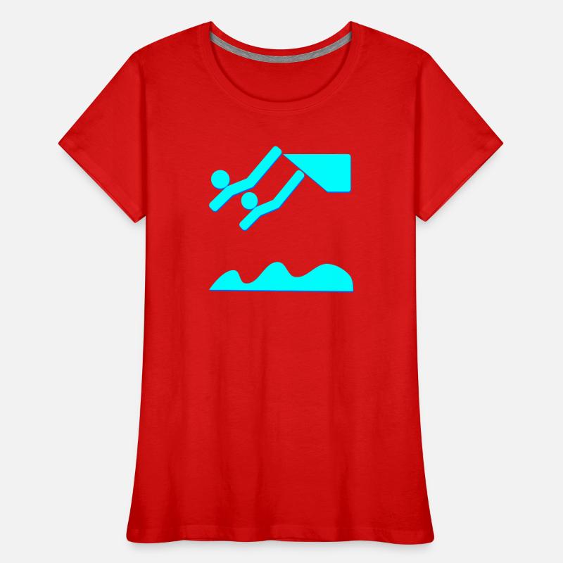 SYNCHRONIZED DIVING DIVING DIVING Women's Premium Organic T-Shirt