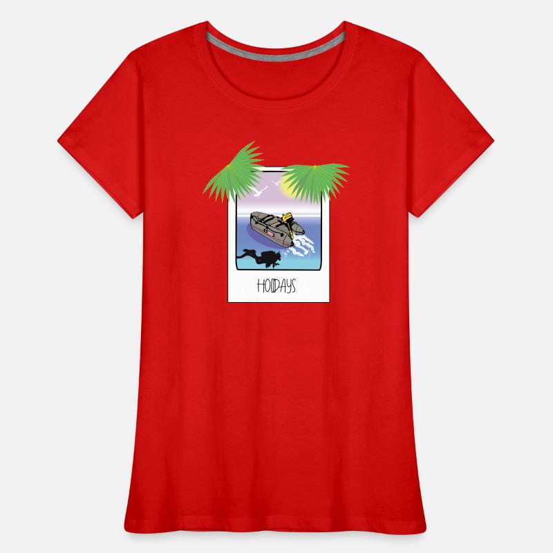 Schnappschuss Urlaub Frauen Premium Bio T-Shirt