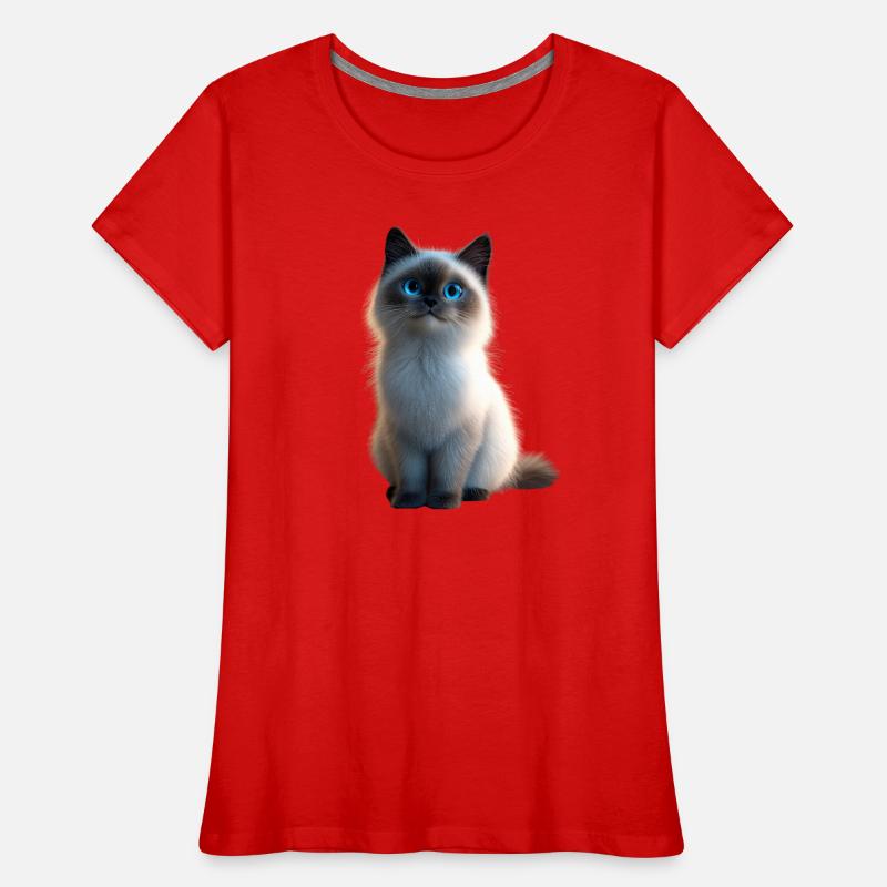 Chat Birman Chat Birman Sacré Chat Birman Mignon Chats Birmans T-shirt bio Premium Femme