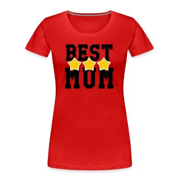 Beste Mama - Muttertag - Frauen Premium Bio T-Shirt - Rot - Vorne - Mia (176cm)