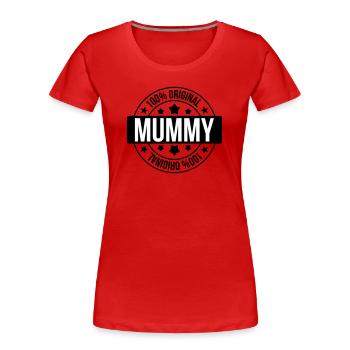 Best Mom - Mother's Day - Women's Premium Organic T-Shirt - red - Front - Mia (176cm)