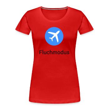 Mode Avion Jurer Avion Icône Bureau Humour Drôle - T-shirt bio Premium Femme - rouge - Devant - Mia (176cm)