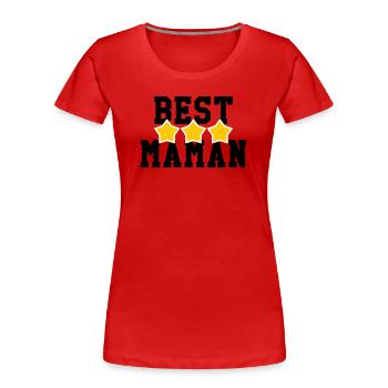 Beste Mama - Muttertag - Frauen Premium Bio T-Shirt - Rot - Vorne - Mia (176cm)