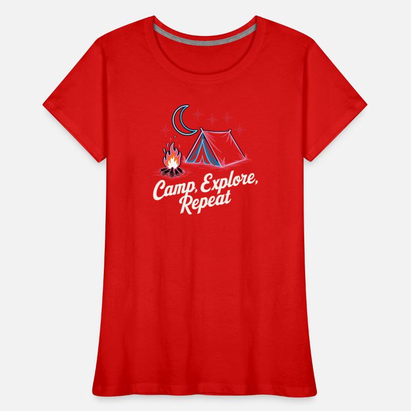 Camp Explore Repeat Women's Premium Organic T-Shirt