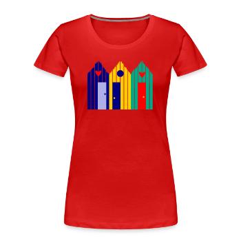 anniversary. Anniversary Decade. humor. funny - Women's Premium Organic T-Shirt - red - Front - Mia (176cm)