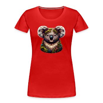 Koala - Women's Premium Organic T-Shirt - red - Front - Mia (176cm)