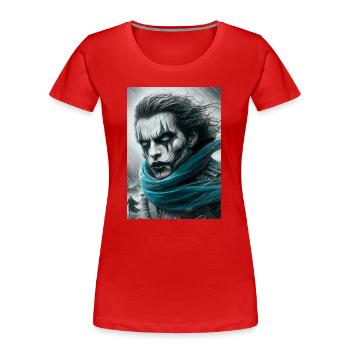 Hero - Women's Premium Organic T-Shirt - red - Front - Mia (176cm)