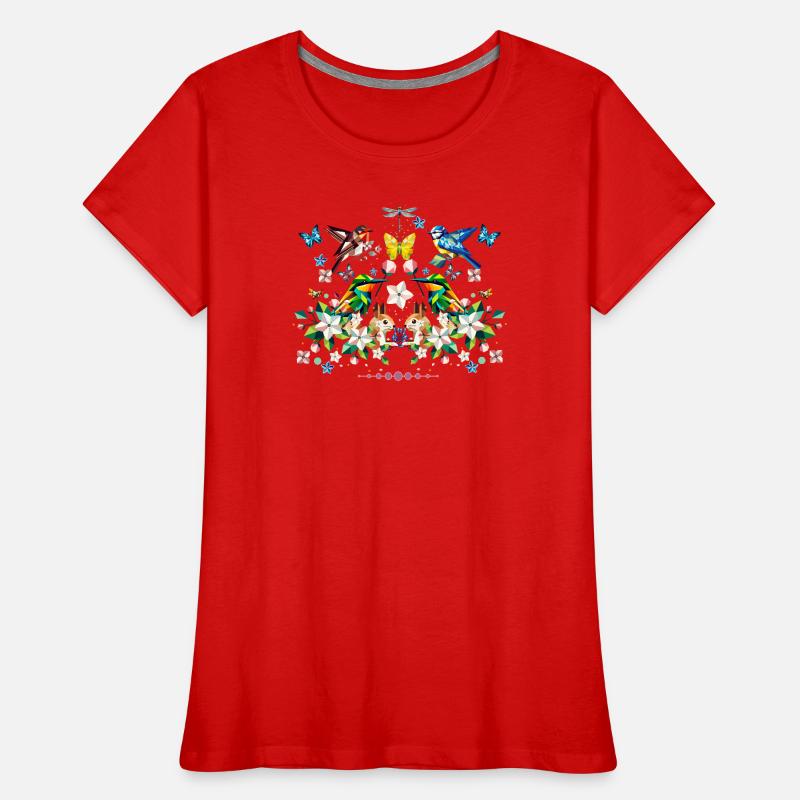 Spring magic as a colourful spring motif Women's Premium Organic T-Shirt