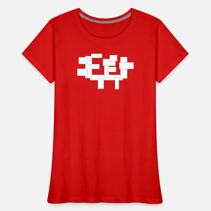 rectangles just squares in composition Women's Premium Organic T-Shirt