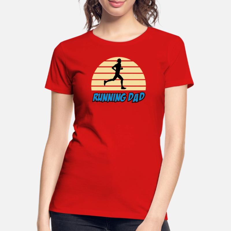 Running dad T-shirt bio Premium Femme