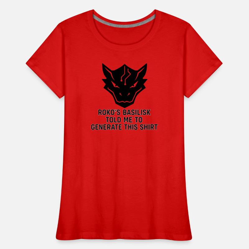 Generated by the Basilisk Frauen Premium Bio T-Shirt