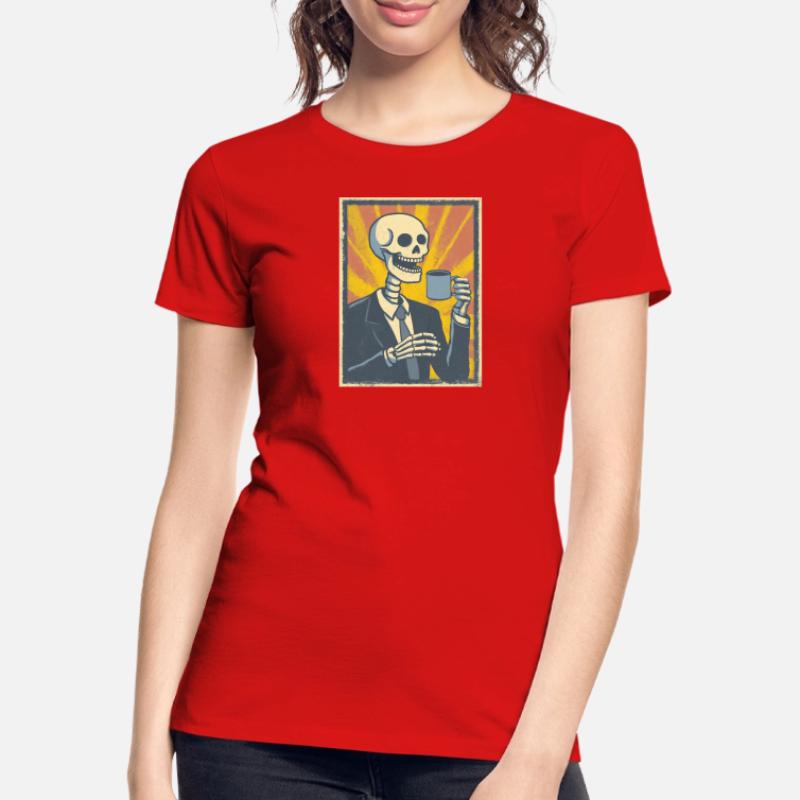 Kaffee oder Grab – was soll’s! Frauen Premium Bio T-Shirt