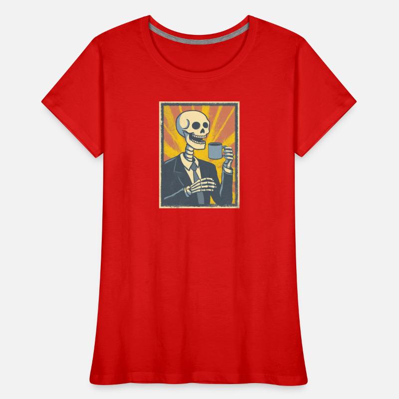 Kaffee oder Grab – was soll’s! Frauen Premium Bio T-Shirt