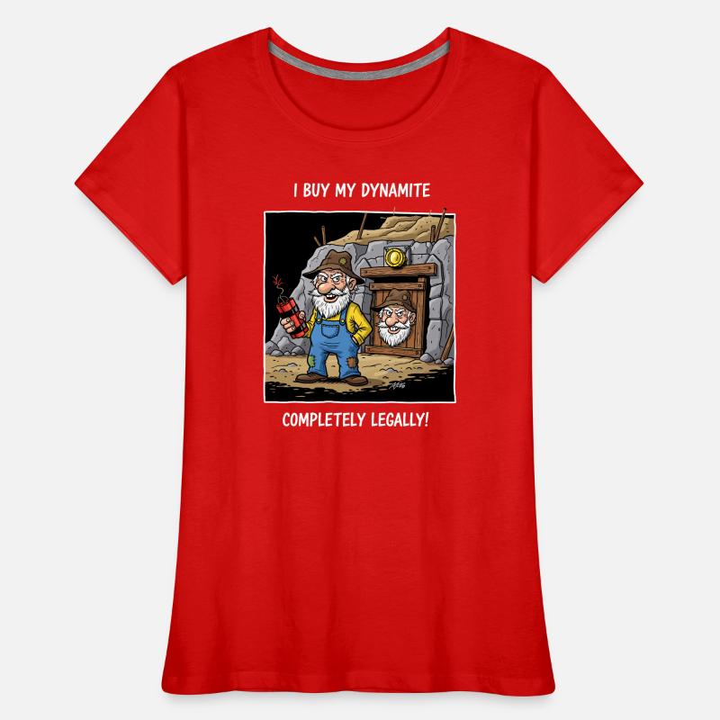 Dynamit-Miner ! Frauen Premium Bio T-Shirt