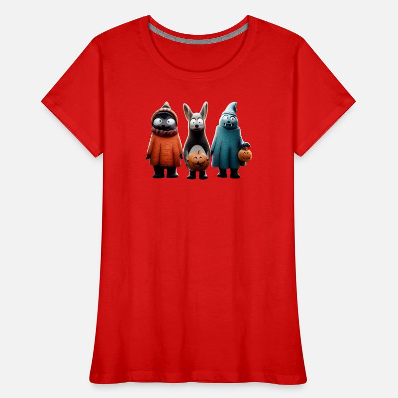 Gruseliges Süßes oder Saures – Halloween Wooligans Frauen Premium Bio T-Shirt