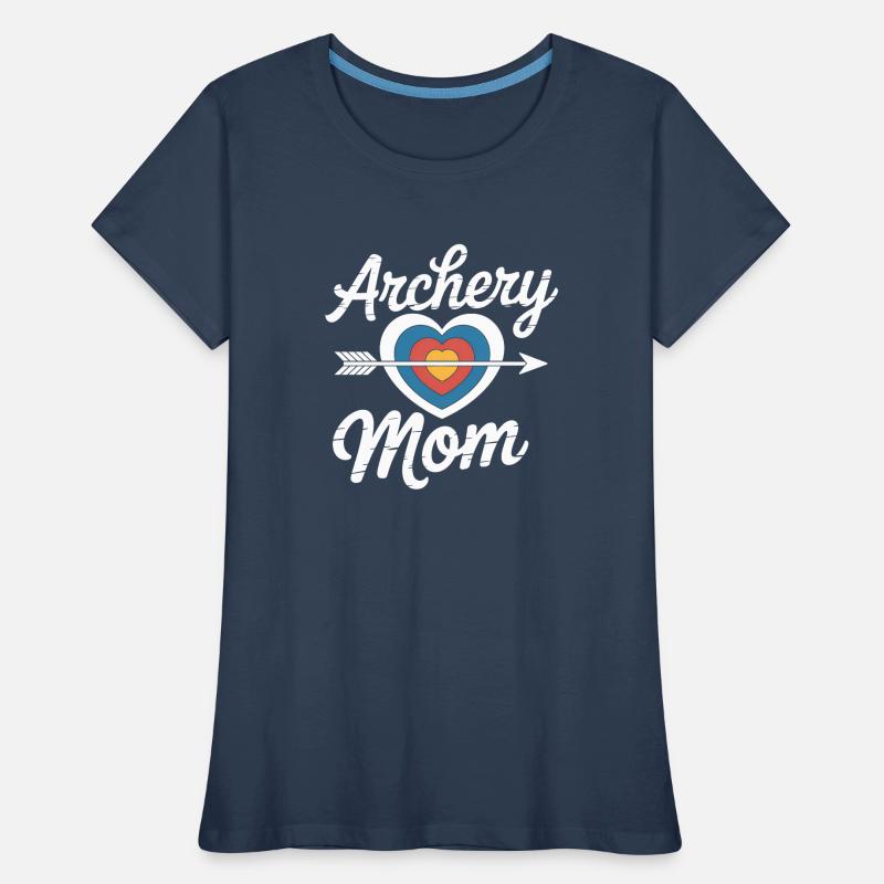 Bogenschießen Spruch Mutter Bogenschießen Geschenk Frauen Premium Bio T-Shirt