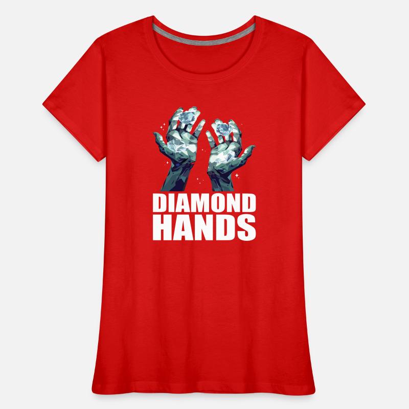 Commerce de mains de diamants T-shirt bio Premium Femme