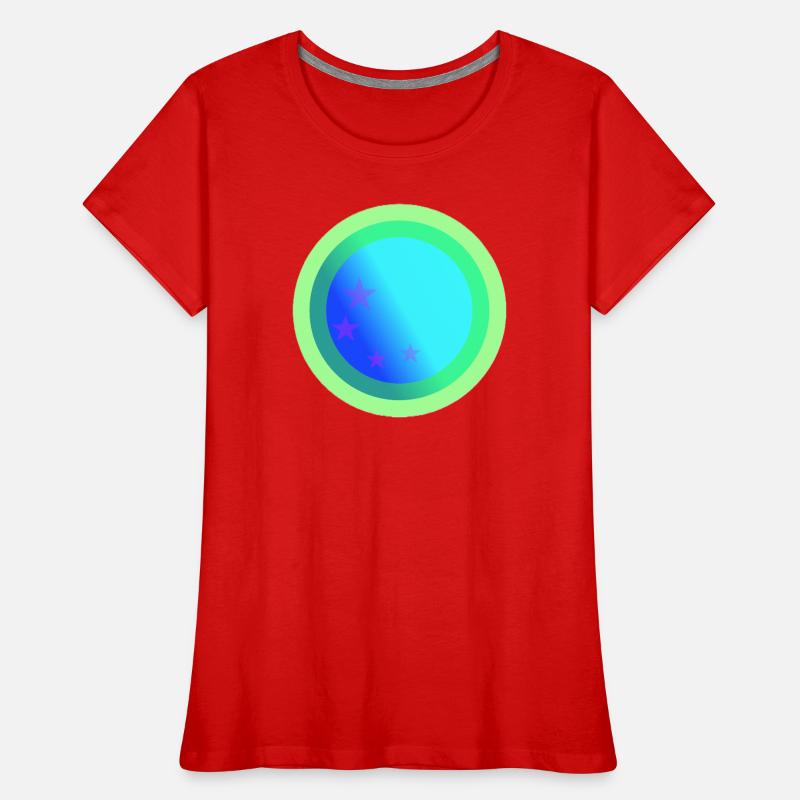 Conception de constellations bleues célestes T-shirt bio Premium Femme