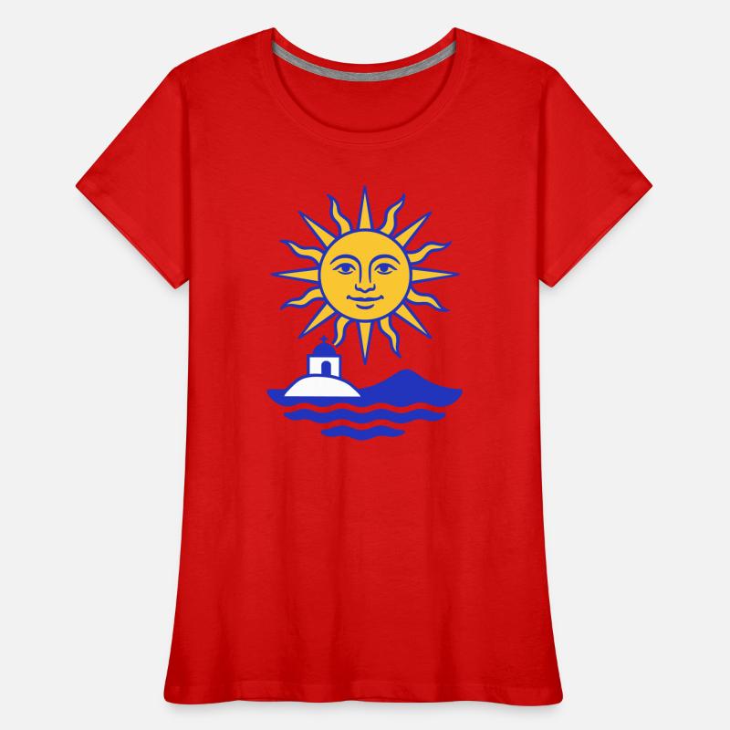 Grèce Soleil : Soleil, Eau, Chapelle T-shirt bio Premium Femme