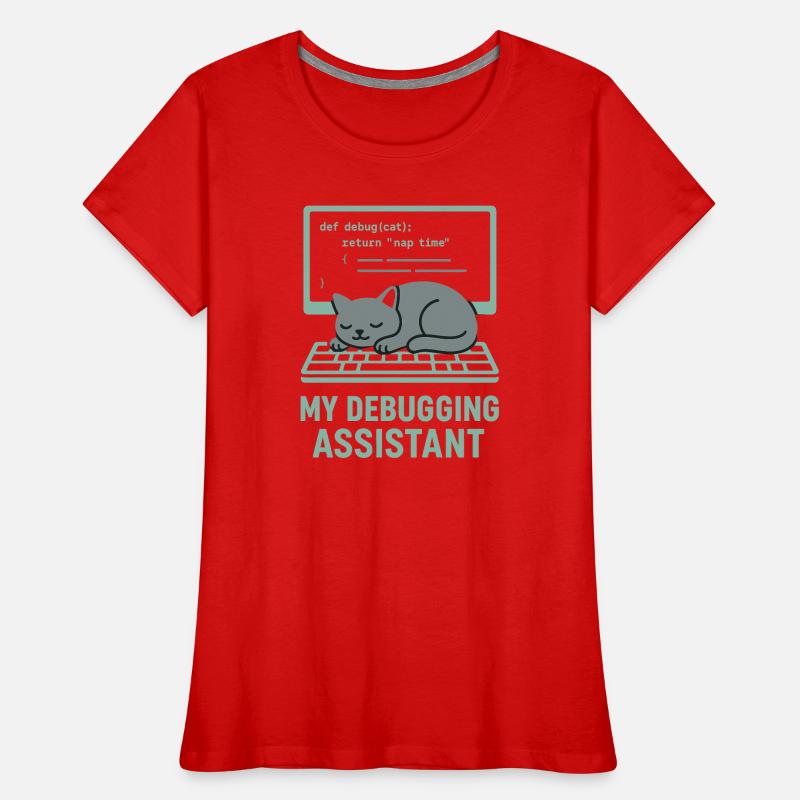 My Debugging Assistant Cat Women's Premium Organic T-Shirt