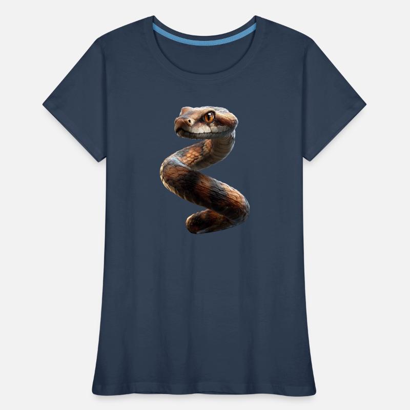 serpent, python, cobra, serpent à sonnettes, serpents T-shirt bio Premium Femme