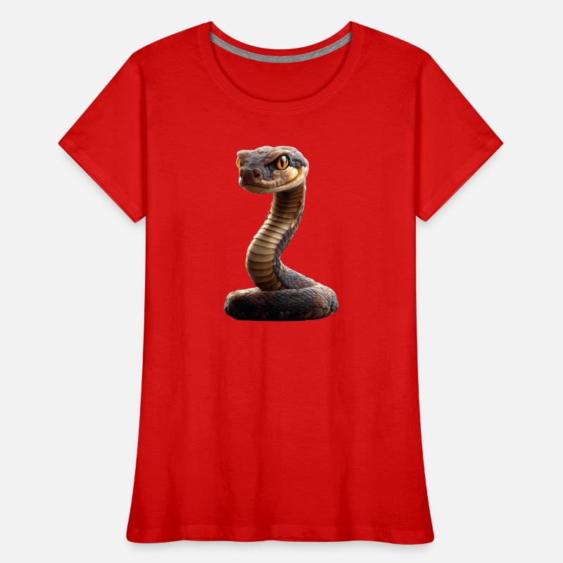 Schlange Python Kobra Klapperschlange Schlangen Frauen Premium Bio T-Shirt