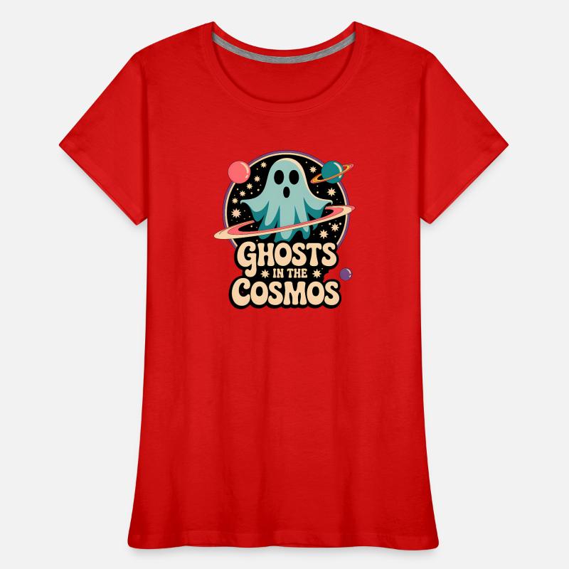 Fantômes dans le cosmos Conception de l’espace T-shirt bio Premium Femme