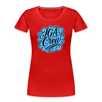 Jga Crew Junggesellenabschied - Frauen Premium Bio T-Shirt - Rot - Vorne - Mia (176cm)
