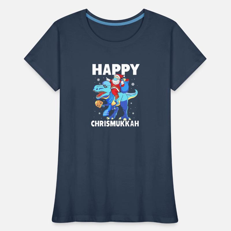 Hanoukka Hanoukka Hanoukka Noël T-shirt bio Premium Femme