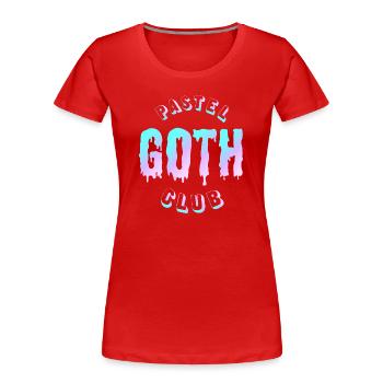 Pastel Goth Club  - Frauen Premium Bio T-Shirt - Rot - Vorne - Mia (176cm)