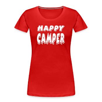 Camper - Frauen Premium Bio T-Shirt - Rot - Vorne - Mia (176cm)
