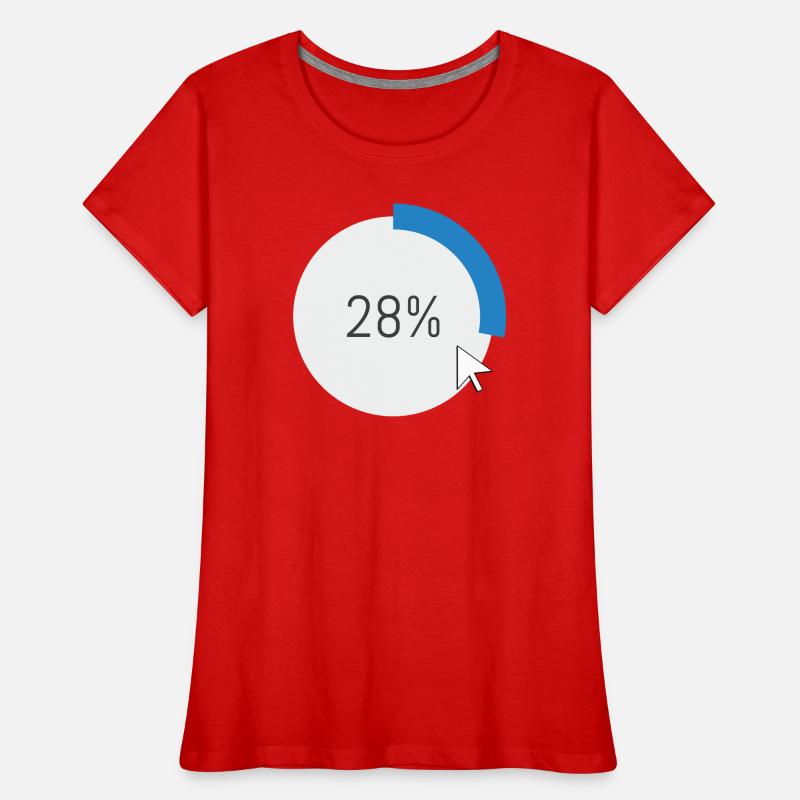 Blue Progress Ring Logiciel informatique Ordinateur PC T-shirt bio Premium Femme