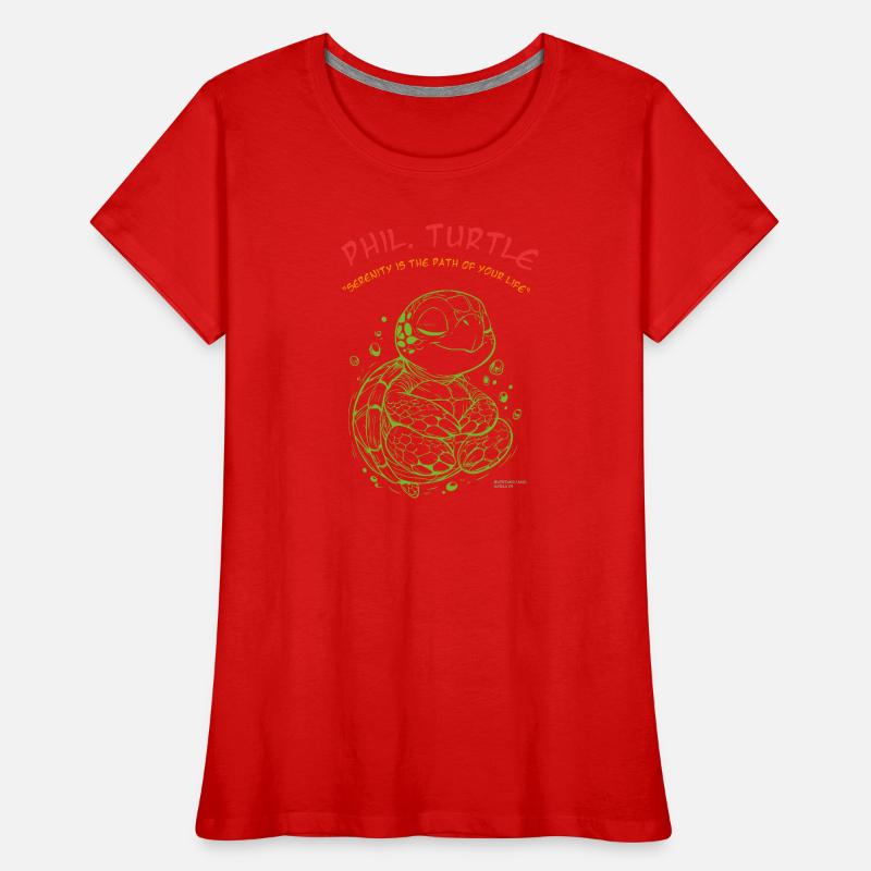 Phil Turtle Zen Path Tee Women's Premium Organic T-Shirt