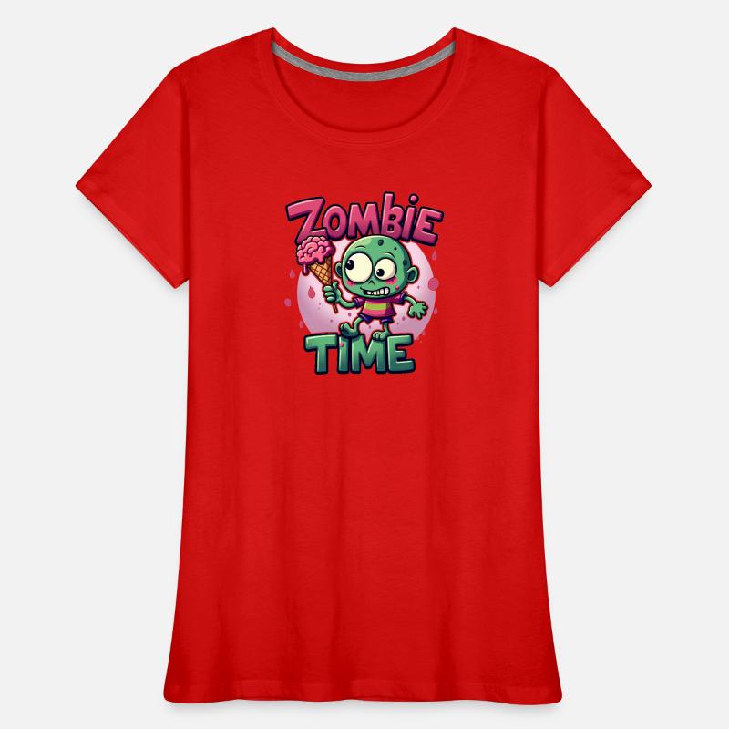 Zombie Time Eiscreme Comic Women's Premium Organic T-Shirt